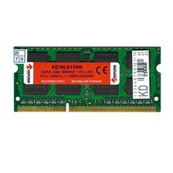 Memória Notebook 4GB DDR3L KeepData KD16LS11/4G Sodimm 1600MHz 1,5V BT 1 UN