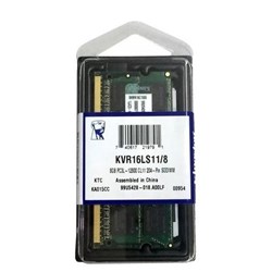 Memória Notebook 8GB DDR3L Kingston KVR16LS11/8 1600MHz 1,35V BT 1 UN