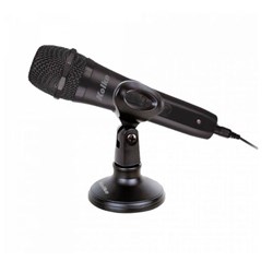 Microfone com Pedestal Kolke KPI-269 Plug P10 com Adaptador P2 3,5mm Preto 3Mts CX 1 UN