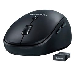 Mouse sem Fio Intelbras MSI 200 Silencioso 2400DPI 6 Botões Preto CX 1 UN