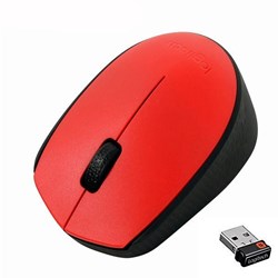 Mouse sem Fio Logitech M170 com Design Ambidestro Vermelho BT 1 UN