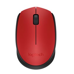 Mouse sem Fio Logitech M170 com Design Ambidestro Vermelho BT 1 UN