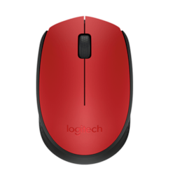 Mouse sem Fio Logitech M170 Vermelho BT 1 UN