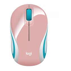 Mouse sem Fio Logitech M187 910-005364 Rosa BT 1 UN