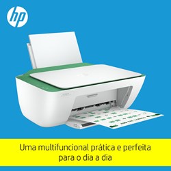 Multifuncional HP DeskJet Ink Advantage 2376 - 7WQ02A Jato de Tinta Colorida USB Branco/Verde CX 1 UN