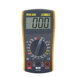 Multímetro Digital Hikari HM-1100 Amarelo/Cinza CX 1 UN