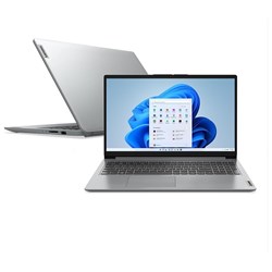 Notebook Lenovo IdeaPad 1 15IAU7 Intel i3 1215U 8Gb SSD256GB Tela 15,6" HD W11 Home Prata CX 1 UN