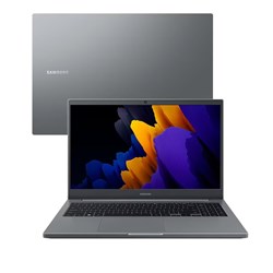 Notebook Samsung Book NP550XDA-KV3 Intel i3 1115G4 4GB SSD 256GB Tela 15.6" FHD Windows 11 Home Cinza Chumbo CX 1 UN