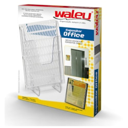 Organizador de MesaM Vertical Waleu Office 10090002 Individual Branco CX 1 UN