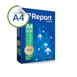 Papel A4 Sulfite Report Premium 75g Branco 210x297mm PT 500 FLS