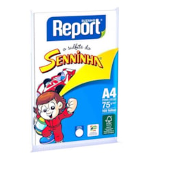 Papel A4 Sulfite Report Seninha 75g 210x297mm Branco PT 100 FLS