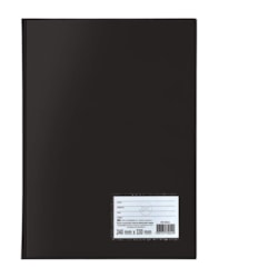 Pasta Catalogo Oficio Polibras 060304 com 50 Envelopes c/ Visor 245x335mm Preto UN 1 UN