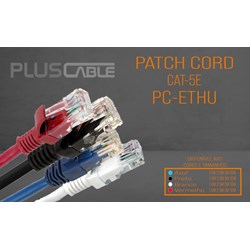 Patch Cord Cat.5E PlusCable PC-ETHU100WH 10 Mts Branco PT 1 UN