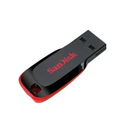 Pen Drive 16GB Sandisk Cruzer Blade SDCZ50 USB 2.0 Preto/Vermelho BT 1 UN