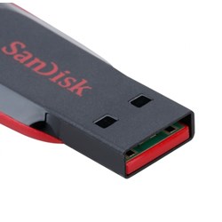 Pen Drive 32GB Sandisk Cruzer Blade SDCZ50-032G USB 2.0 Preto/Vermelho BT 1 UN