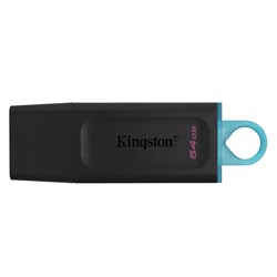 Pen Drive 64GB Kingston DataTraver Exodia DTXM/64GB USB 3.2 Preto/Azul BT 1 UN