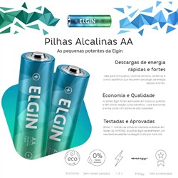 Pilha Alcalina AAA Elgin LR03 - 82154 1,5v BT BT 2 UN