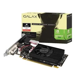 Placa de Vídeo 1GB Galax GEForce NVidia GT 210 - 21GGF4HI00NP DDR3 HDMI/DVI-I/VGA 64Bit CX 1 UN