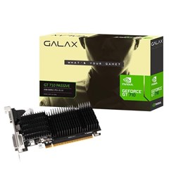 Placa de Vídeo 2GB Galax GEForce NVidia GT 710 - 71GPF4HI00GX  DDR3 HDMI/DVI-I/VGA 64Bit CX 1 UN