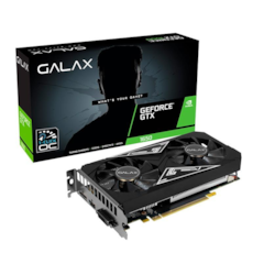 Placa de Vídeo 4GB Galax Geforce GTX 1650 EX Plus - 65SQL8DS93E1 DDR6 HDMI/DVI/DP 128Bits CX 1 UN