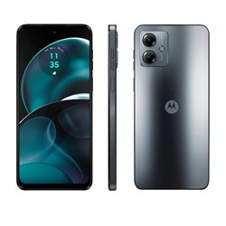 Smartphone Motorola Moto G14 XT2341-1 Tela 6.5" FHD 128GB 4GB Android 13 Câmera 50MP Grafite CX 1 UN