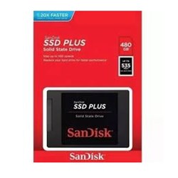 SSD 480GB Sandisk Plus SDSSDA-480G-G26 SATA III 2.5 Leitura 535MB/s BT 1 UN