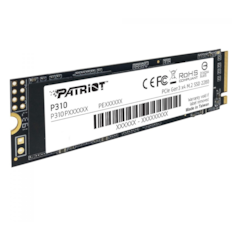 SSD M.2 240GB Patriot P310 P240GM28 NVMe PCIe 2280 Gen3x4 Leitura 1700Mb/s BT 1 UN