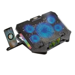 Suporte para Notebook e Celular Dex DX-007 c/ Regulagem de Altura 5 Cooler LED RGB CX 1 UN