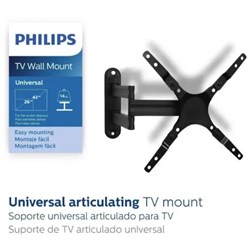 Suporte para TV Articulado Philips SQM9400/97 Metal 26" a 42" 14Kg Preto CX 1 UN