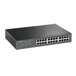 Switch 24 Portas Tp-Link TL-SG1024D Gigabit Desktop/Rackmount Preto CX 1 UN