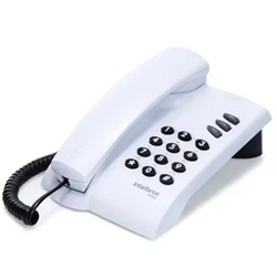 Telefone com Fio Intelbras Pleno 4080055 Basic Cinza  Ártico CX 1 UN