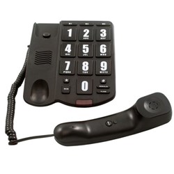 Telefone com Fio Intelbras Tok Fácil Teclas Grandes Preto CX 1 UN