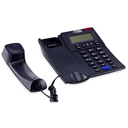 Telefone com Fio Multifuncional Force Line 891 c/ ID Chamadas e Viva-Voz Preto CX 1 UN
