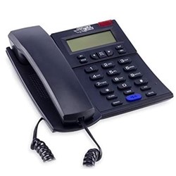 Telefone com Fio Multifuncional Force Line 891 c/ ID Chamadas e Viva-Voz Preto CX 1 UN