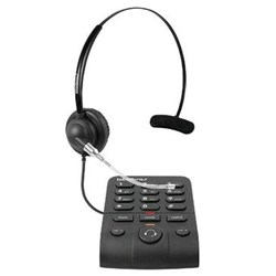 Telefone com Headset Intelbras HSB40 - 4013342 com Base discadora Preto CX 1 UN