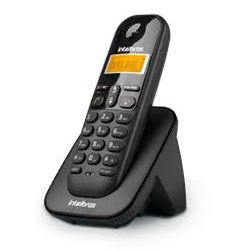Telefone sem Fio Intelbras TS3111 RAMAL c/ ID de Chamadas Dect 6.0 Preto CX 1 UN