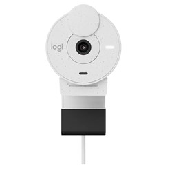 WebCam com Microf Logitech Brio 300 - 960-001440 USB Type C Full HD Off White CX 1 UN